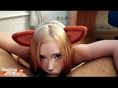 ❤️ Kitsune schluckt Schwanz und Sperma in ihrem Mund ☑ Quality porn bei uns ❌️❤